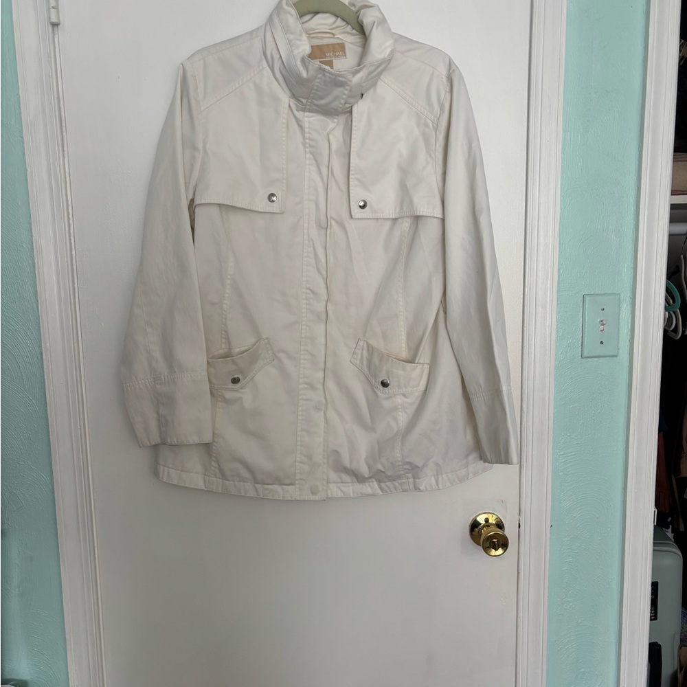 Women's White Michael Kors Jacket Xl